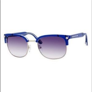 Marc Jacobs Blue Wayfarer Style Sunglasses + Case
